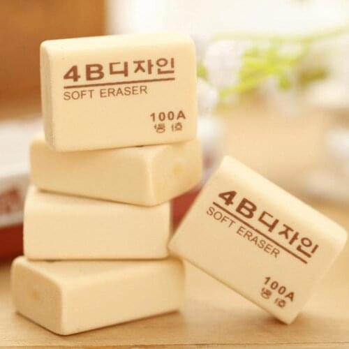 1piece 4B Eraser Art Dedicated Writing Drawing Eraser Supplies Student Correction Stationery Pencil Art Office Tool Paintin L9A4