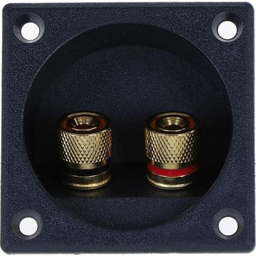 1PC Car Stereo Speaker Box Terminal Round Spring Cup Connector Subwoofer Plug High Quality Wholesale
