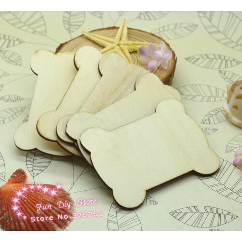 10pcs 6.5x7cm wooden wire-wrap board free shipping