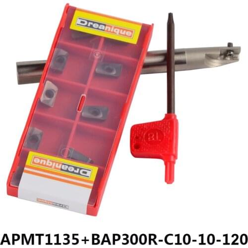 2017 High Quality APMT1135(10pcs/box) cutting tools tungsten carbide milling inserts cutter for milling tool BAP 300R-C10/20/25