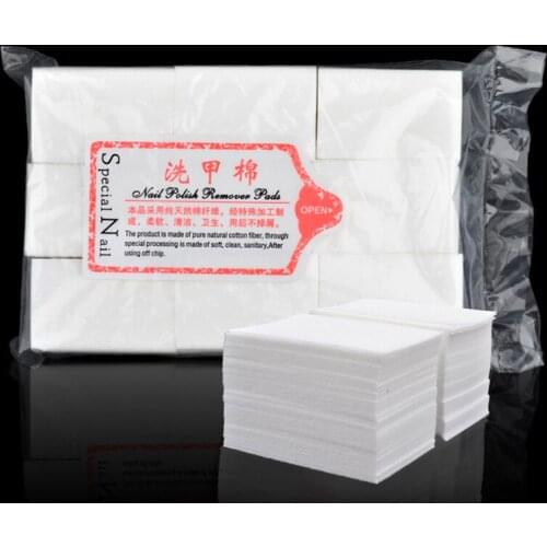 900pcs Makeup Unloading Armor Cotton Nail Polish Remover Towel Disposable Hard Cotton Cloth