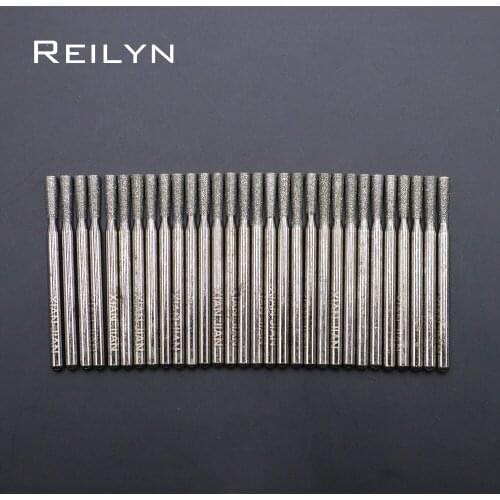 Free shipping 30pcs Grit size #150 diamond abrasive bits grinding needle manicure knife naild beautifying dremel/rotary tools