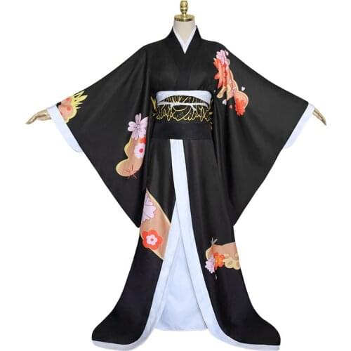 Anime Comic Demon Slayer Kimetsu no Yaiba Cosplay Costumes Kibutsuji Muzan Cosplay Costume Women Kimono Uniforms Clothes Dresses
