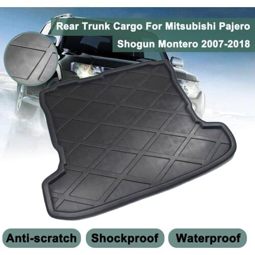 Cargo Liner For Mitsubishi Pajero V97 Shogun 2010-2018 2007 2008 2009 Boot Tray Rear Trunk Cover Matt Floor Carpet Mat Kick Pad