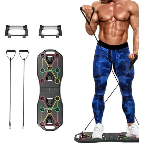 Multi-Function Foldable Push Up Board Push-up Board Bracket With Pull Rope Bodybuilding Exercise Push-up Stand Board