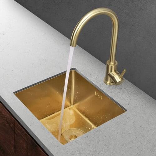 Kitchen Sink Washing Single Bowel Basin Kitchen Sink Above Counter Stainless Steel Vegetable Washing Basin With/Without Faucet
