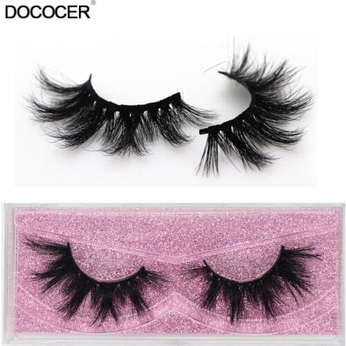 DOCOCER Mink Eyelashes 3D Mink Hair False Eyelashes Natural Thick Long Eye Lashes Fluffy Makeup Beauty Extension Tools