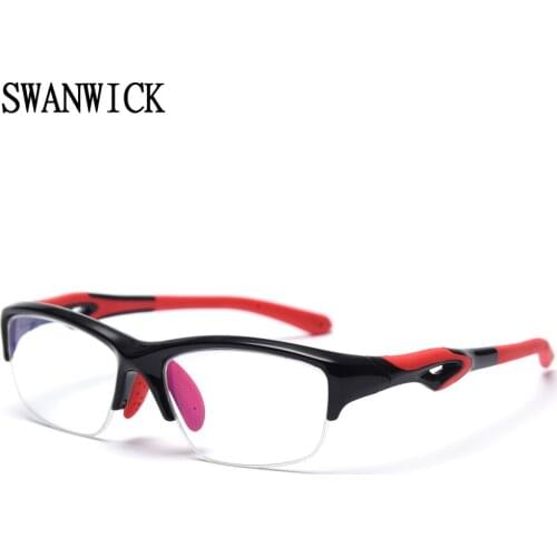 Swanwick silicon cycling glasses frames men optical TR90 sports goggles glasses for bike black blue male outdoor European style