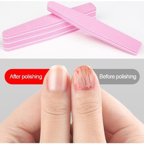 Parkson Nail File Buffers For Manicure Sponge Sanding 1PCS Sponge Bar 100/180 Double Side Remove Nail Art Tool Polishing Buffer