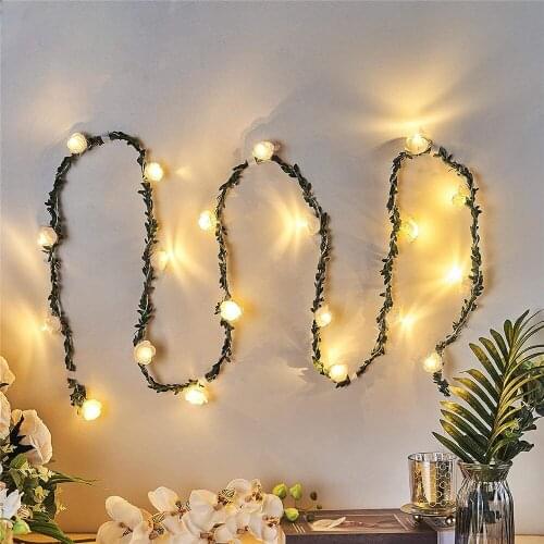 USB Powered 10/20/40leds Rose Flower LED Christmas Lights Holiday Lights Valentine Wedding Decoration Flower Bulbs LED Lamp