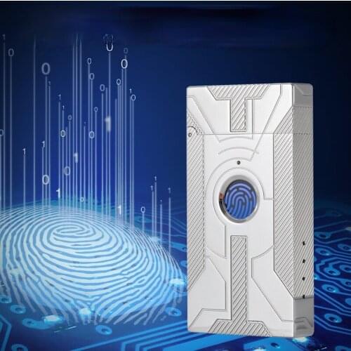 All Copper High-end Loud Sound Double Arc True Fingerprint Pure Copper Steel Tone USB Rechargeable Smoking Torches Lighters