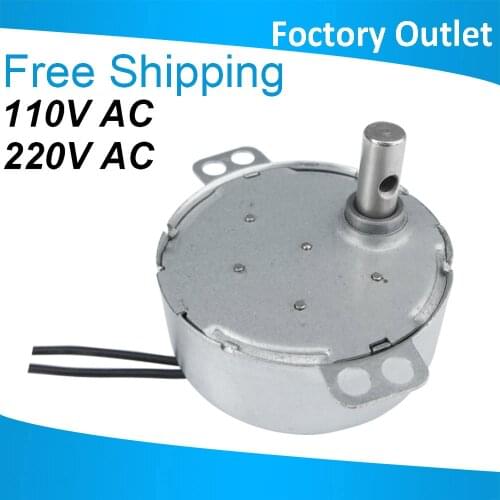 TYC49 4W 110V 220V AC synchronous gear motor 2.5 5 10 15 20 30 rpm for Gifts Crafts exhibition Microwave oven fan guider