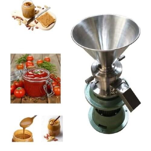 JM120 vertical food Sesame sauce colloid mill with full strainless steel peanut butter making machine