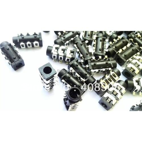 50pcs 3.5mm SMD Audio PCB panel Stereo Jack Connector