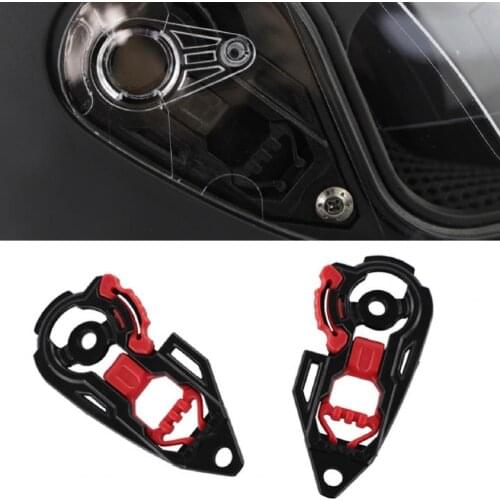 1 Pair Shield Base Plate Compact Tight ABS Helmet Gear Base Plate for AGV K1 K3SV K5 / K3 K4 Pedal Pads Motorcycle Equipments