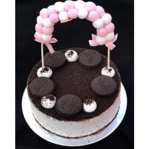 1PC Hot Sales Creative Soft Pompom Cloud Cake Topper Baby Shower Birthday DIY Cake Top Flags Decoration Festival Party Supplies