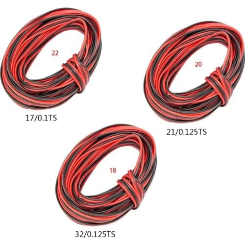10M 18/20/22 Gauge AWG Electrical Cable Wire Tinned Copper Insulated LED Strip