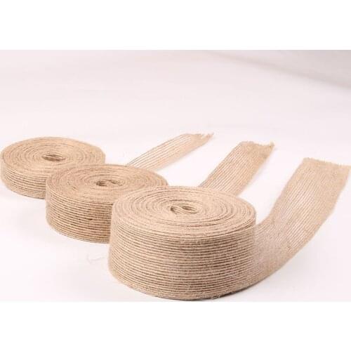 10yards raw Hemp Linen Cords Rope To Tie Burlap Twine Rope String DIY Craft Decoration Cuerda Yute Corde Chanvre Linen webbing