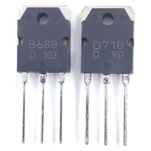 10Pair) KTB688+KTD718 TO-3P B688+D718 Audio amplifier pairing tube new and original