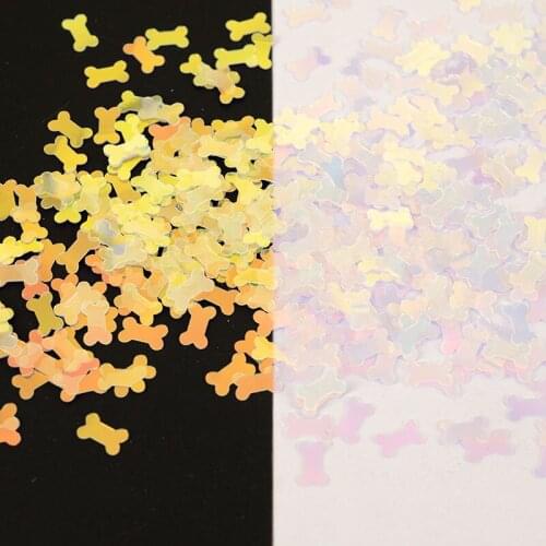 50g(2000pcs) 6*8mm Bones AB color and Brilliant color loose sequins Paillette sewing Wedding craft for decoration scrapbook