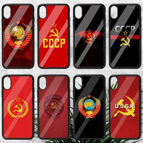 Soviet Union USSR Flag Phone Case PC for iPhone 11 12 pro XS MAX 8 7 6 6S Plus X 5S SE 2020 XR