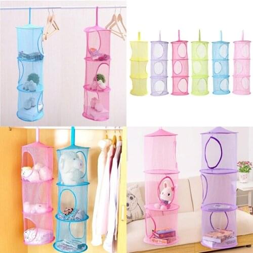 Foldable Hanging Mesh Organizer Bag Storage Boxes Underwear Storage Box Basket Clothing Sundries Storage Home Decoration