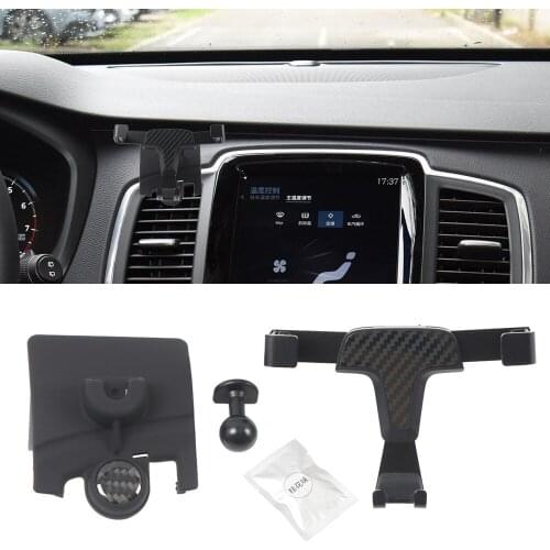 For Volvo XC90 2015-2020 Car Dashboard Console Air Vent Mount Cradle Adjustable Mobile Phone Holder Stand Smartphone Bracket