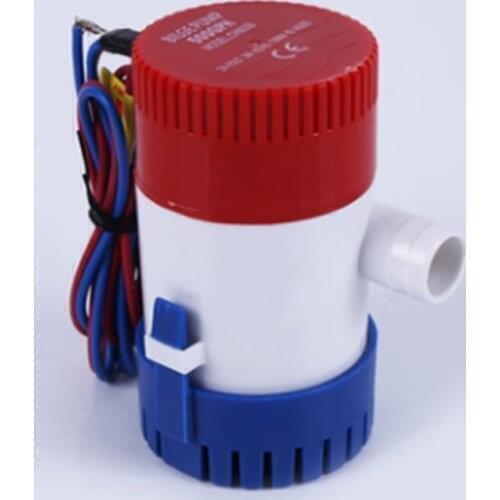 Dc 12V / 24V Small Mini Automatic Boat Bilge Pump Automatic 350/500/750/1100 Gph Electric Submersible Pump 350Gph 1100Gph