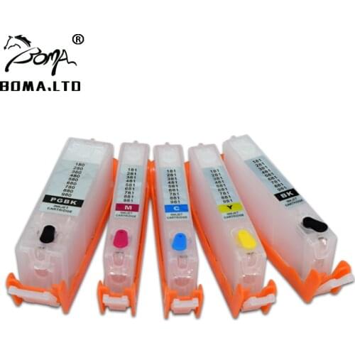 BOMA.LTD 580 581 XL PGI-580 CLI-581 Ink Cartridge For Canon PIXMA TS8150 TS8151 TS8152 TS8250 TS8251 TS8252 TS9150 TS9155 Chip