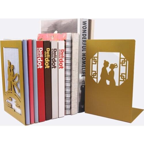 Love Book Shelf Storage Baffle Simple Desk Iron Artifact Book Accessories Desk Organizer Book Stopper Book End Book Holder Stand