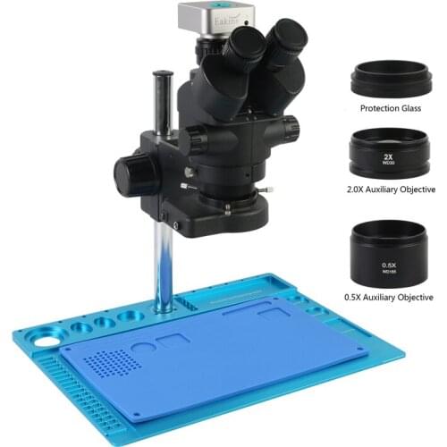 Simul-focal 3.5-90X Trinocular Stereo Soldering Microscope 36MP HDMI Camera Multifunctional Workbench Repair Mobile Phone Tools