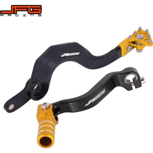 Motorcycle CNC Shifter Shift Rear Foot Brake Pedal Lever For SUZUKI RMZ450 RMZ 450 2008-2018 RMX450Z RMX 450Z 2010 2011 2017