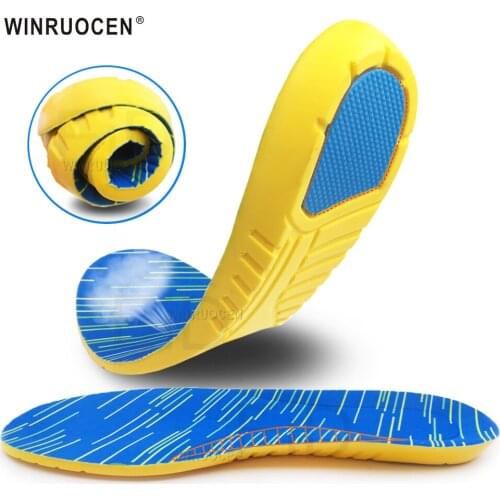 Soft Memory Foam sports Insoles Professional Cushion Foot Care Breathable elastic Cushion Running Insoles For Man Women Insole