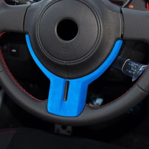 New Suede Car Accessory For Subaru BRZ For Toyota 86 2013-2020 Steering Wheel Decoration Cover Styling Auto Moldings