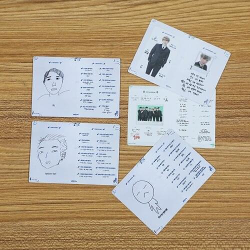 NEW KOREA KPOP Bangtan Boys New Profile Same Photocards Memebers Cards Premium Photos