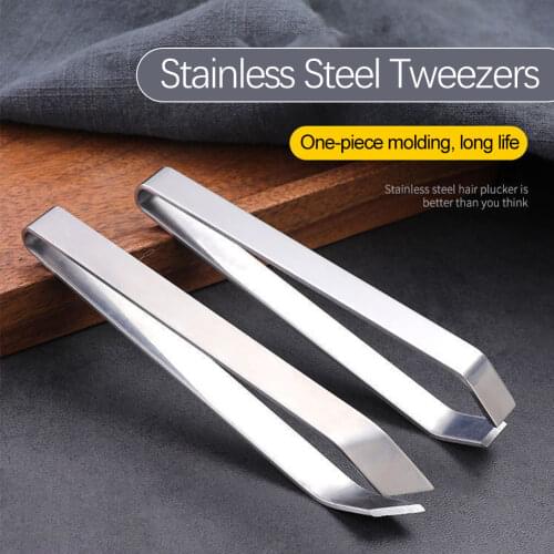 New Stainless Steel Fish Bone Tweezers Pincer Meat Clip Puller Remover Tongs Fish Bone Plucking Clamp Seafood Use Kitchen Gadget