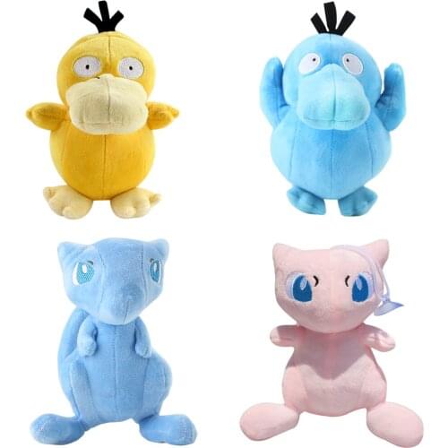 Anime Pokemoned mew Psyduck Shiny and delicate plush toys kawaii room decer Soft doll stuffed Toys for children Christmas Gifts