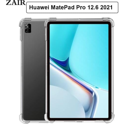 Clear Case for Huawei MatePad Pro 12.6 2021 Case Anti-fall Soft TPU Silicone tablet cover for Huawei MatePad Pro 12.6'' Shell
