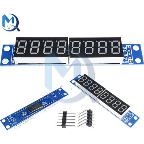 MAX7219 Digital Tube Module LED Dot Matrix 8 Digit Digital Tube For Arduino MAX7219 Microcontroller Serial Drive Blue