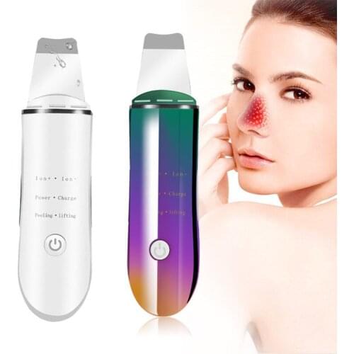 Ultrasonic Skin Scrubber Deep Cleaning Face Blackhead Remover Acne Treatment Anti-Wrinkle Face Lift Beauty Massage Instrument