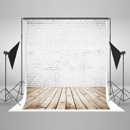 VinylBDS 10x20FT Write Brick New Born Photography Backgrounds Wood Floor Baby Shower Backdrop Portraits Photobooth Backdrop