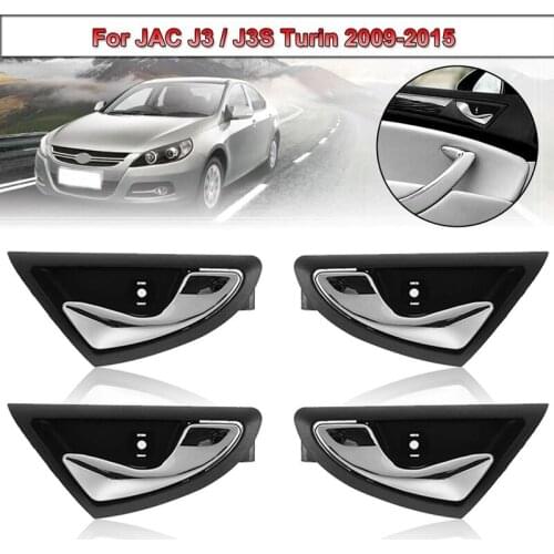 Bright Car Interior Door Handles Inside Inner Door Knob for JAC J3 J3S J3 Turin 2009-2015 6105230U8010 6105240U8010