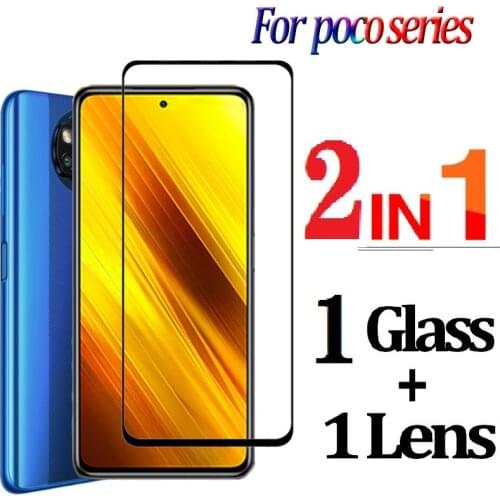 Full Cover Tempered Glass For Xiaomi Poco X3 NFC Screen Protector For Xiaomi Poco X3 NFC Camera Glass For Poco X3 C3 Glass