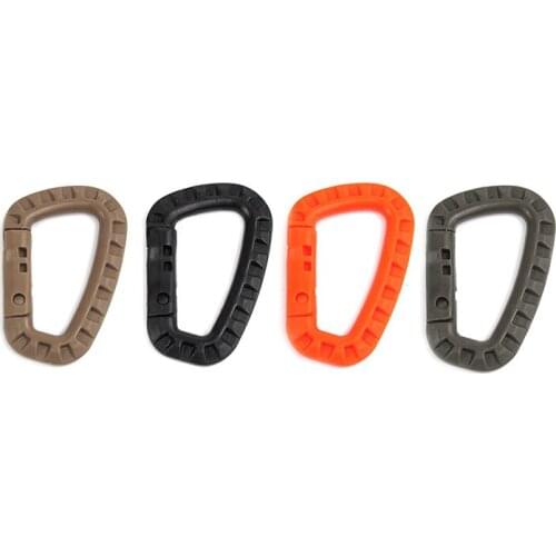 1PC Mini Climbing Carabiners Buckles Hooks Clip Outdoor EDC Camping Equipment Militery Survival Kit Edcgear Emergency Plastic