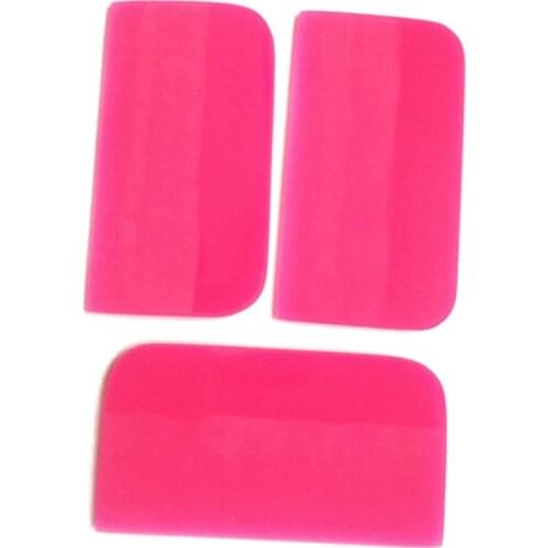 10*55cm Pink Scraper Soft Rubber Squeegee Tint Tools Glass Water Wiper Car Styling Sticker Accessories Window Film Card Squeegee