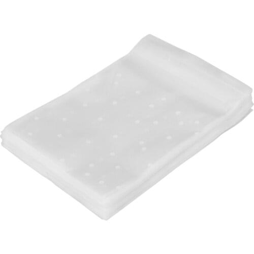 100pcs Frosted Cute Dots Plastic Pack Candy Cookie Soap Packaging Bags Cupcake Wrapper Self Adhesive Sample Gift Bag CNIM Hot