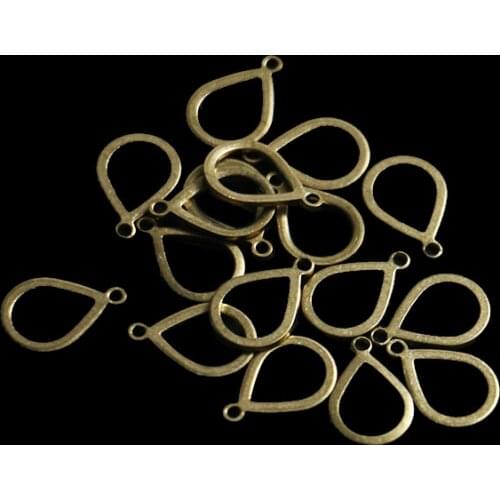 8*11.8mm brass fashion hollow O-shaped single drop drop-shaped earrings pendant suitable for DIY earrings jewelry accessories