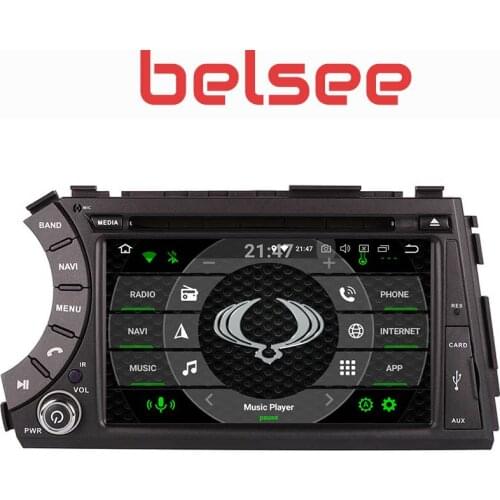 Belsee Touch Screen Android 9.0 Auto Car DVD Radio Player Multimedia for SsangYong Kyron Actyon Korand Head Unit GPS Navigation