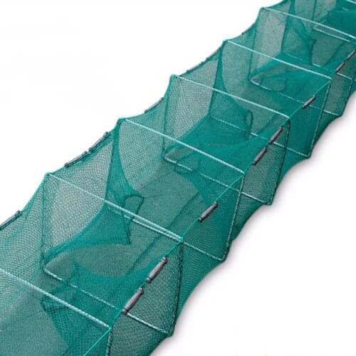Outdoors Fishing Tool Automatic Lobster Fold Catch Cage Ricefield Eel Trap Arrest Shrimp Crab Loach Frame Camouflage Net Landing