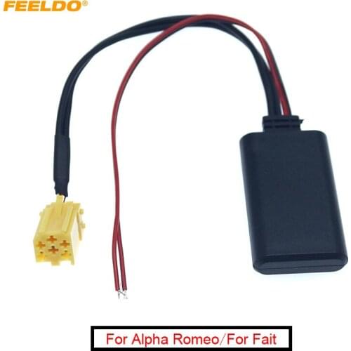 FEELDO Car Audio Bluetooth Receiver Aux Adapter For Fait Alpha Lancia Smart 451 Stereo Radio Module Bluetooth Aux Cable